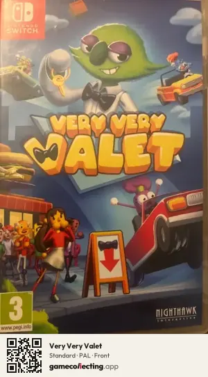 Very Very Valet Nintendo Switch, PAL box front