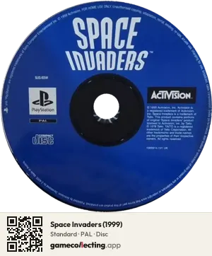 Space Invaders (1999) PlayStation, PAL disc