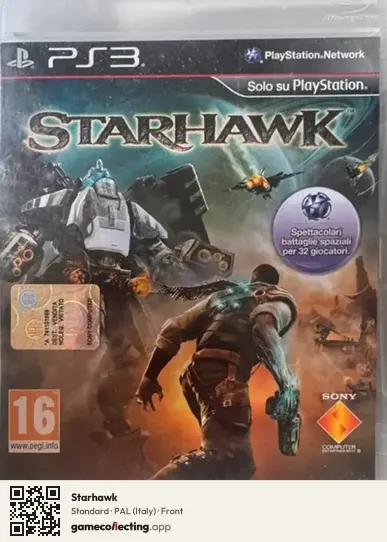 Starhawk PlayStation 3, Italy box front