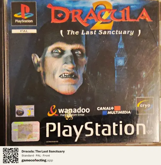 Dracula: The Last Sanctuary PlayStation, PAL box front