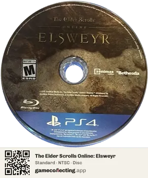 The Elder Scrolls Online: Elsweyr PlayStation 4, NTSC disc