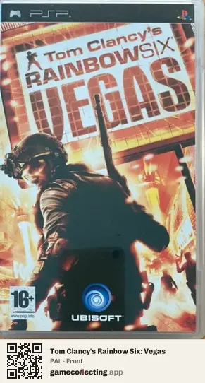 Tom Clancy's Rainbow Six: Vegas PlayStation Portable, PAL box front