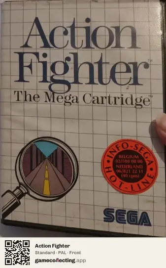 Action Fighter Sega Master System, PAL box front