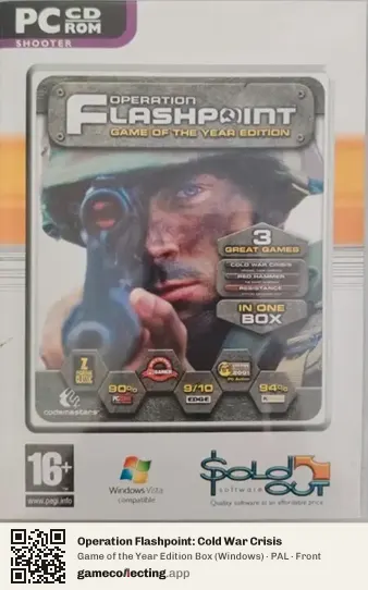 Operation Flashpoint: Cold War Crisis Computer, PAL box front