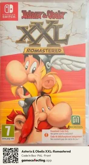 Asterix & Obelix XXL: Romastered Nintendo Switch, PAL box front