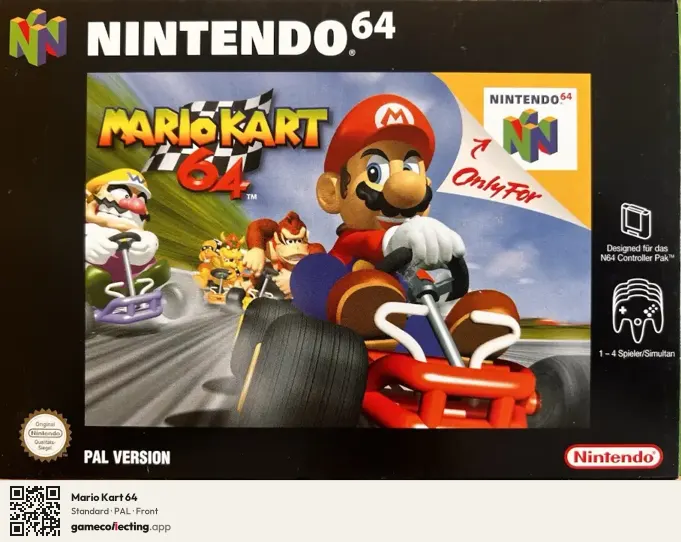 Mario Kart 64 Nintendo 64, PAL box front