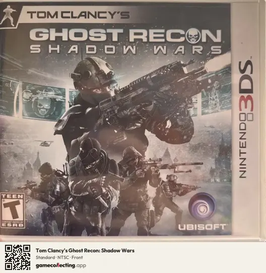 Tom Clancy's Ghost Recon: Shadow Wars Nintendo 3DS, NTSC box front