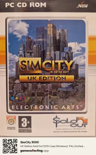 SimCity 3000 Computer, United Kingdom box front