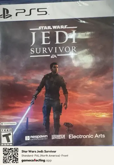 Star Wars Jedi: Survivor PlayStation 5, North America box front