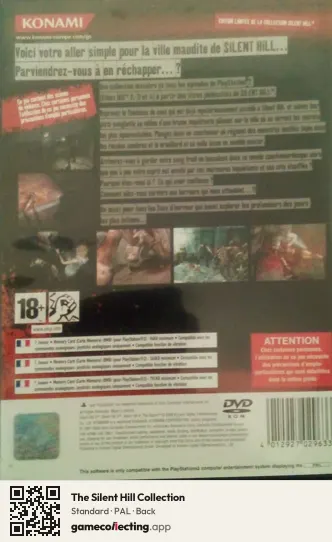 The Silent Hill Collection PlayStation 2, PAL box back