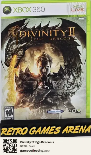 Divinity II: Ego Draconis Xbox 360, NTSC box front