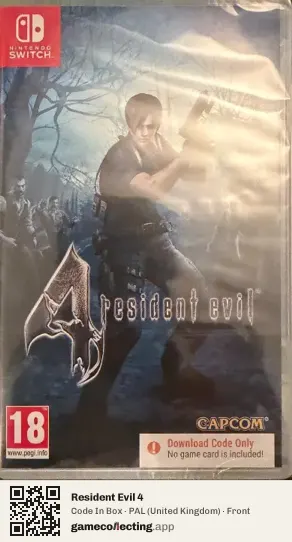 Resident Evil 4 Nintendo Switch, United Kingdom box front
