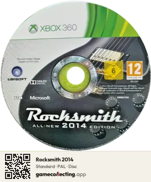 Rocksmith 2014 Xbox 360, PAL disc