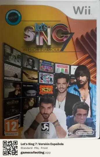 Let's Sing 7: Versión Española Nintendo Wii, PAL box front