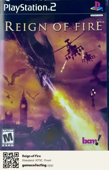 Reign of Fire PlayStation 2, NTSC box front