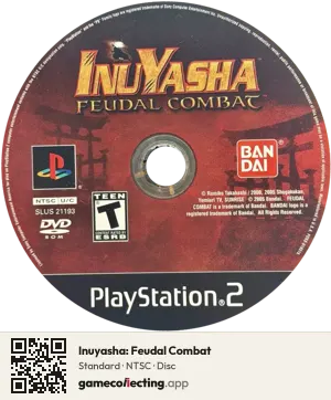 Inuyasha: Feudal Combat PlayStation 2, NTSC disc