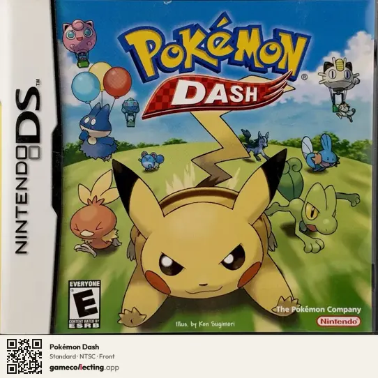 Pokémon Dash Nintendo DS, NTSC box front