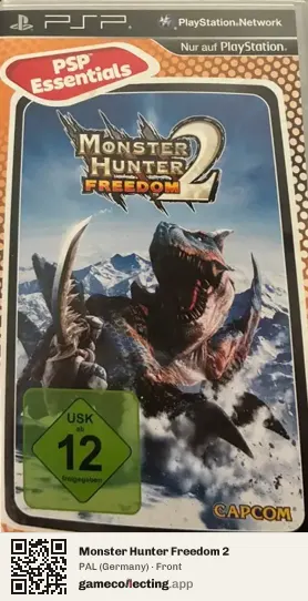 Monster Hunter Freedom 2 PlayStation Portable, Germany box front