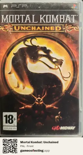 Mortal Kombat: Unchained PlayStation Portable, PAL box front