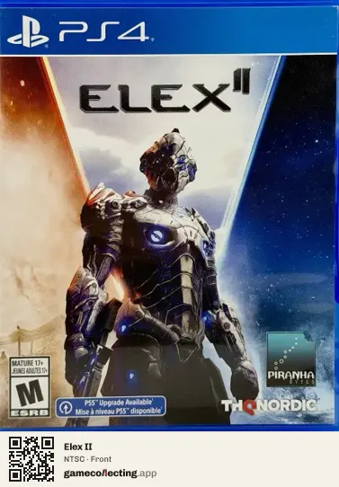 Elex II PlayStation 4, NTSC box front