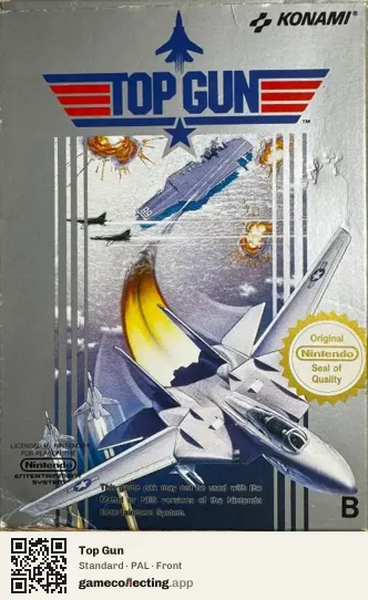 Top Gun Nintendo Entertainment System, PAL box front
