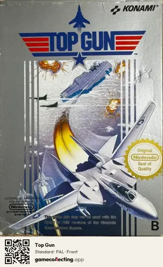 Top Gun Nintendo Entertainment System, PAL box front