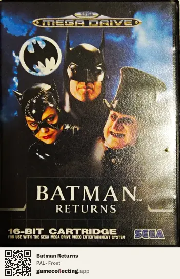 Batman Returns Sega Mega Drive / Genesis, PAL box front
