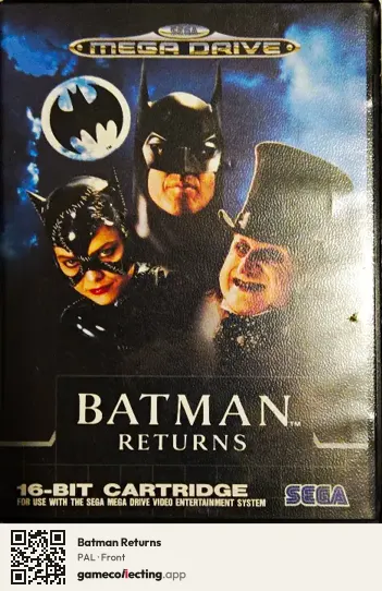 Batman Returns Sega Mega Drive / Genesis, PAL box front
