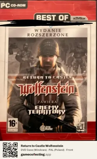 Return to Castle Wolfenstein Computer, Poland box front
