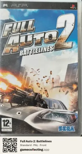 Full Auto 2: Battlelines PlayStation Portable, PAL box front