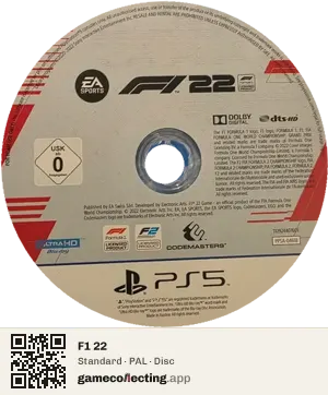 F1 22 PlayStation 5, PAL disc