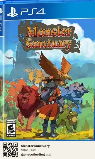 Monster Sanctuary PlayStation 4, NTSC box front