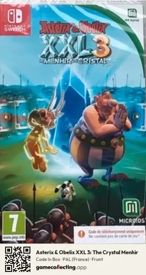 Asterix & Obelix XXL 3: The Crystal Menhir Nintendo Switch, France box front
