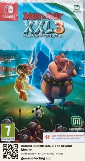 Asterix & Obelix XXL 3: The Crystal Menhir Nintendo Switch, France box front