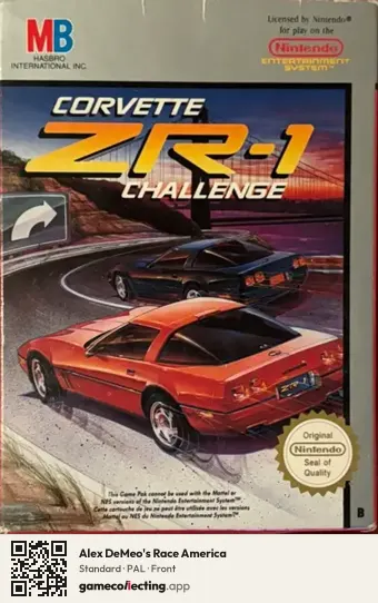 Alex DeMeo's Race America Nintendo Entertainment System, PAL box front