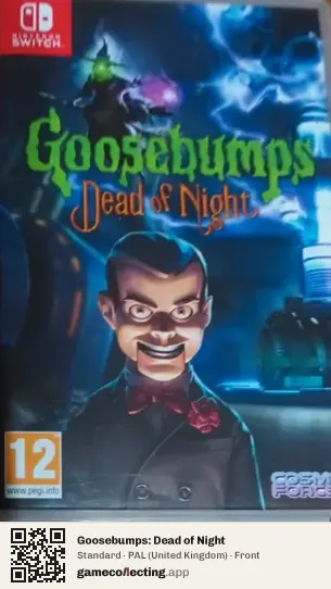 Goosebumps: Dead of Night Nintendo Switch, United Kingdom box front
