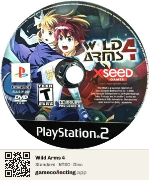 Wild Arms 4 PlayStation 2, NTSC disc