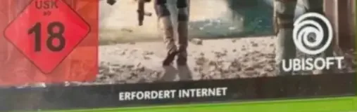 Tom Clancy's The Division 2, the USK square on its front