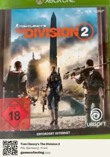 Tom Clancy's The Division 2 Xbox One, Germany box front