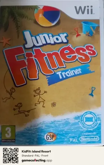KidFit: Island Resort Nintendo Wii, PAL box front