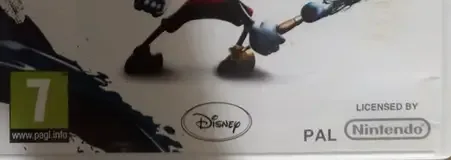 Disney Epic Mickey, the PEGI square on its front