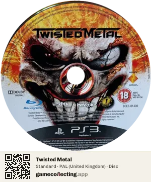 Twisted Metal PlayStation 3, PAL disc