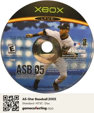 All-Star Baseball 2005 Xbox, NTSC disc