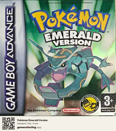 Pokémon Emerald Version Game Boy Advance, PAL box front