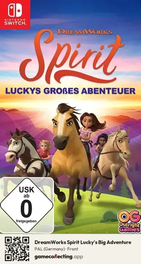 DreamWorks Spirit Lucky's Big Adventure Nintendo Switch, Germany box front