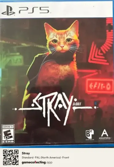 Stray PlayStation 5, North America box front