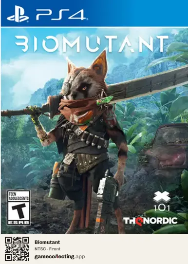 Biomutant PlayStation 4, NTSC box front