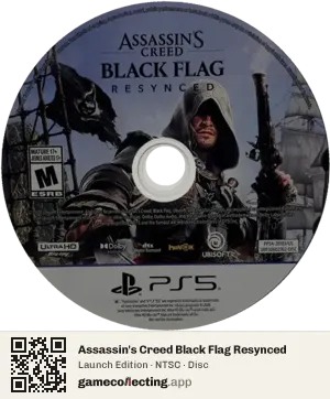 Assassin's Creed Black Flag Resynced PlayStation 5, NTSC disc