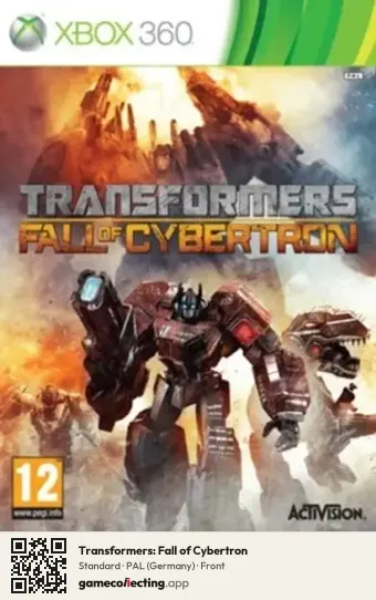 Transformers: Fall of Cybertron Xbox 360, Germany box front