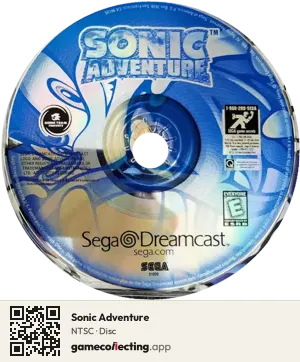 Sonic Adventure Sega Dreamcast, NTSC disc